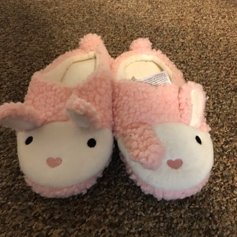 Pink Bunny Slippers